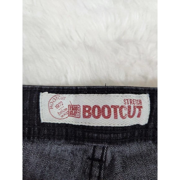 Faded Glory Women's Black Stretch Boot Cut High Rise Denim Jeans Size 14P - Picture 3 of 7